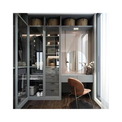 China Durable Whole House Custom Aluminum Metal Sliding Door Bedroom Wardrobe for sale