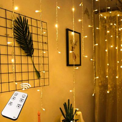 China Beautiful Outdoor Decoration Curtain Icicle 80Drops 400LED Led String Lights Garden Christmas Decorative Lights for sale