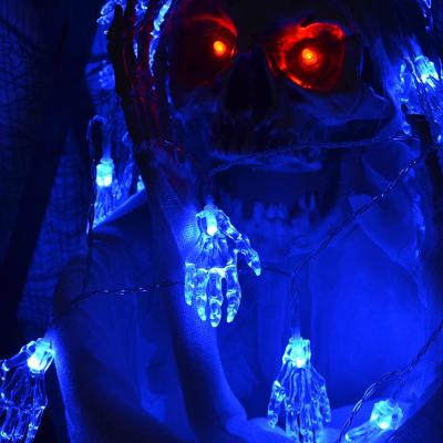 China 8 Modes Factory Directly Supply Halloween Led String Hand Bone Lights for sale