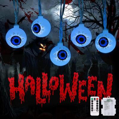 China Halloween Light Up Scary Bestselling Halloween Ghost Eyeball Battery String Light Halloween Led Pattern Light for sale