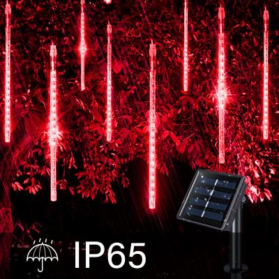 China Meteor Shower Rain Lights Waterproof Outdoor Solar Led Meteor Shower Light Christmas Meteor Tree Lights For Party Decor for sale