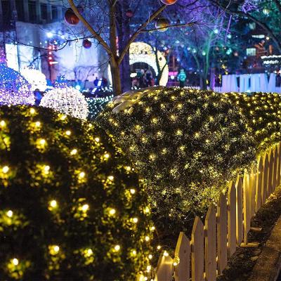 China Beautiful 320 LED Outdoor Decoration Christmas Fairy Led Fishing Solar Net Light For Trees , Bushes for sale