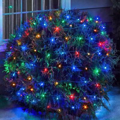 China Beautiful Christmas Outdoor Programmable Large Net Triangle RGB Fairy Lights Led Net Lights for sale