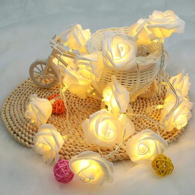 China Beautiful 30 Led Wholesale Warm White Led Fairy Battery Operated Pink String Light For Wedding Decoration for sale