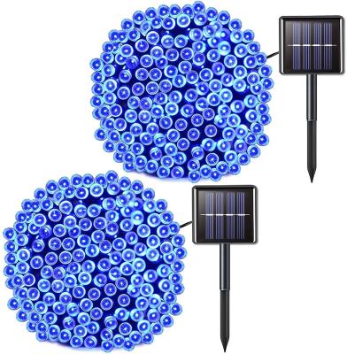 China Beautiful Holiday Waterproof Christmas Lights 200 LED Solar String Lights for Indoor Outdoor for sale