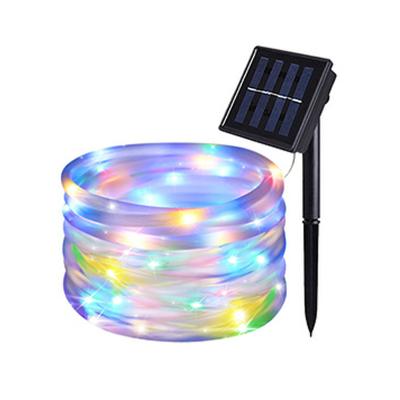 China Solar Led Rope Lights Solar Powered Outdoor Waterproof Garden Garland For Christmas Yard Decoration String Lights Rope Tube String Lights for sale