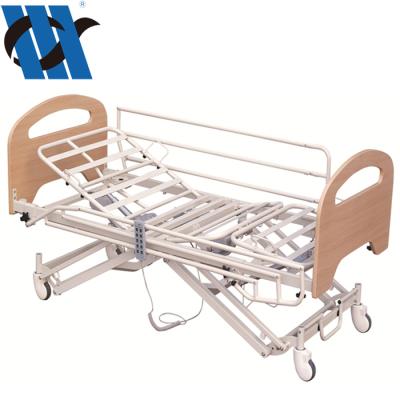 China Home care bed YC-E5011K five functions electric camas funcionales steel bed used hill rom hospital beds for sale