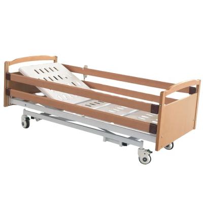 China Ward Nursing Equipment Hospital Clinic Home Care Bed Three Functions With MDF Board Used Electric Hospital Nursing Bed for sale