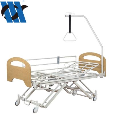 China Hospital Clinic YC-E5011K Headboard Wooden Home Care Electric Bed For Older Home Nursing Electric Bed for sale