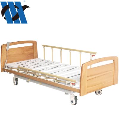 China 3 Hill ROM Electric Hospital Beds YC-E3011L Three Functions Electric Motor Okin Remote Control On Sale for sale