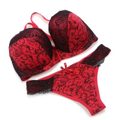 China 2 Piece Breathable Embroidery Large Size Women's Plus Size E Cup Sexy Plus Big Boobs Size Bra Bra Set for sale