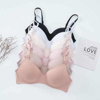 China New Design One Piece Plus Size Wireless Bra Thin Cup Push Up Bralette T-shirt Women Seamless Sexy Bra for sale