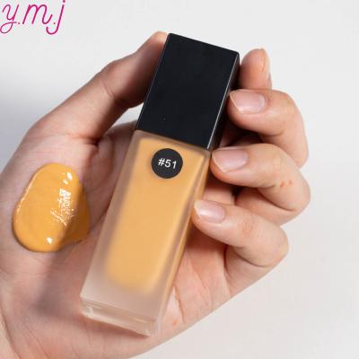 China Whitening Matte Foundation 30ml Mineral Oil Control Skin Care Base Makeup Liquid Full Coverage 24 Hours Long Lasting for sale