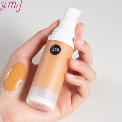 China Custom Branded Moisturizer Private Label No Logo Tinted Moisturizer Face Cover Mineral Liquid Foundation Black Skin Women Makeup for sale