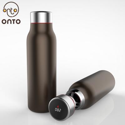 China Sustainable Wholesale Double Wall Vacuum Led Lights Water Bottle , Insulated Stainless Steel Smart Water Bottle for sale