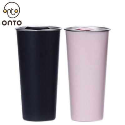 China Viable Wholesale OEM Color LOGO 350ML/500ML Vacuum Double Wall Stainless Steel Coffee Mug For Gifts Promotion for sale