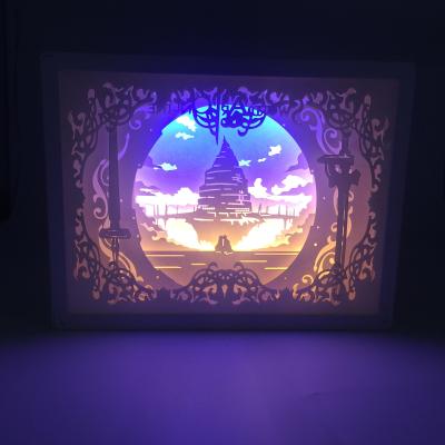 China Room USB Room Or Paper Cut Battery Operated Lamp Led Indoor Light for sale