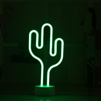 China ABS+Neon Strip 2018 ABS+Neon Strip Led Neon Lamp Decoration Light Cactus Neon Fashion New for sale