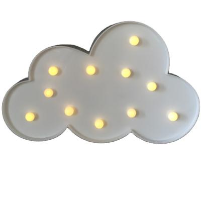 China Decorative Room Lighting Desk Lamp Led Marquee Light 3D Cloud Night Lamp Electronic Led Sign Table Light For Kids Party Christmas for sale