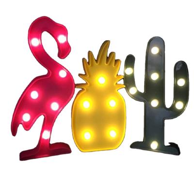 China 3D Marquee Pineapple LED Night Light Modern Home Decorative Table Light Electronic Led Night Lamp For Kids Bedroom ST-ZX19 ST-ZX19 Lights for sale