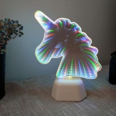 China Portable Night Light Lightneon Mirror Table Infinity Designs New Design Designs Animal Design For Indoor Room Decor for sale