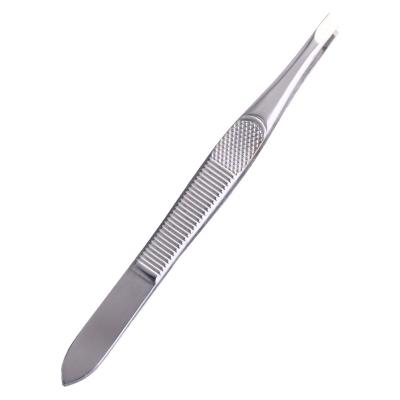 China Eco-friendly Material and Slant Type Eyelash Extension Tweezers Volume Wick Volume Tweezer Volume Tip Stainless Steel Tweezers for sale