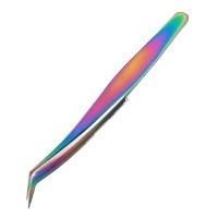 China Factory Eco - Friendly Color Titanium Eyebrow Tweezers for sale