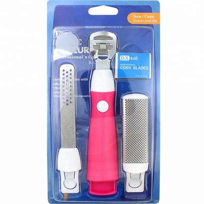 China Durable 4 In 1 Pedicure Rasp Foot Care Skin Dead Hard Tools Set for sale