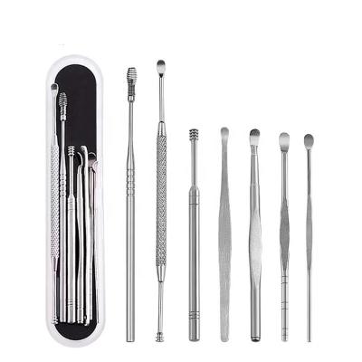 China Clean Your Ear Spring Ear Wax Remover Tool Kit 7pcs Innovative Ear Pick Ear Wax Removal Set for sale