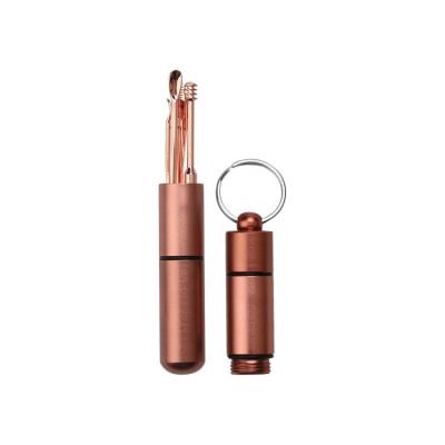 China Clean Your Ear Rose Gold Ear Tool Kit Ear Wax Removal Plug Ear Wax Cleaning Spiral Soft Easy Remover for sale