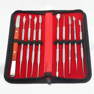 China 10 PCs Lab Kit Wax Carving Tool Set Hygienic Healthy Non-slip Dental Dental Dental Art And Oral Kit for sale