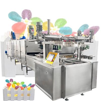 China Eco-friendly Fully Automatic Jelly Lollipop Candy Making Machine Dispensing Line Different Windmill Flavors for sale