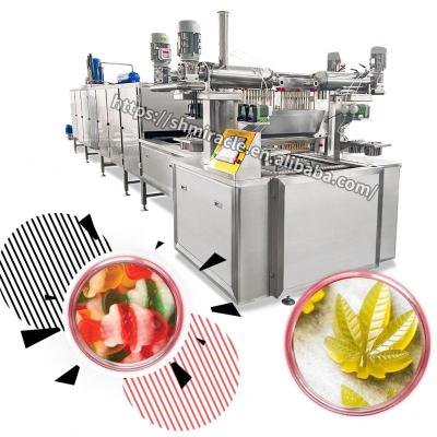 China Factory Vitamin Filling Bear Gummy Candy Making Machine Different Shape Soft Jelly Candy Depositing Line for sale