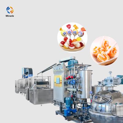 China Factory 2022 Hot Selling Lollipop Candy Making Machine Lolly Candy Depositing Line With Electric Control for sale