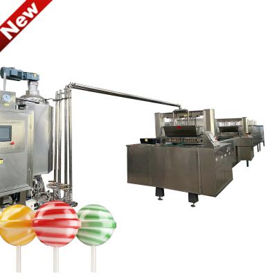 China Easy Factory Servo Control Operate Lolly Candy Machine Lollipop Candy Depositing Line for sale