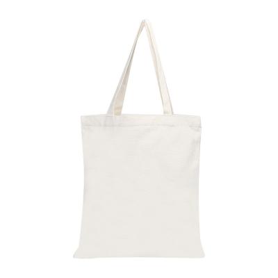 China Wholesale 100% Promotional Handled Cotton Canvas Handle Tote Bag White Printing Canvas Bag Promotional Wholesale for sale