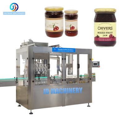 China Automatic Bottle Thick Glass Container Jar Bottling Machine Jam Fruit Food Sauce Sealing Machine Servo Motor Filler Filling Machine for sale