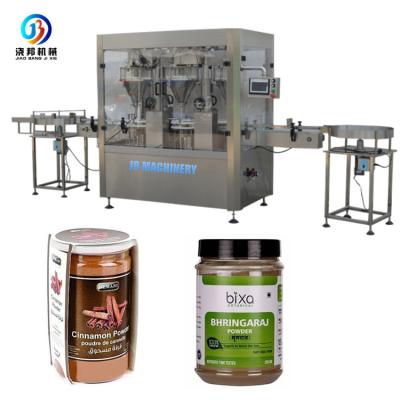 China Hot Selling JB-FX2 Automatic Spice Powder Bottling Machine Auger Filler Powder Filling Machine Double Heads Bottle Filler Price for sale