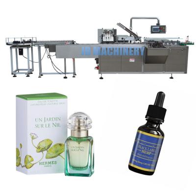 China Glass Cartoning Machine 60ml 30ml 10ml Chemical Bottle Dropper Bottle CBD Oil Perfume Box Packing Machine for sale