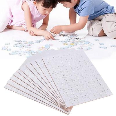 China DIY TOY Wholesale Custom Cardboard A4 DIY Printable 120 Piece Sublimation Blank Jigsaw Puzzle For Kids for sale