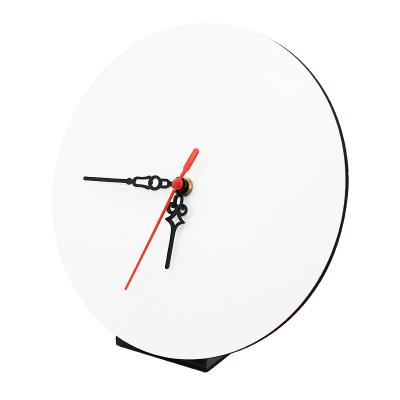 China Printing Picture Warehouses Material Medium Composite Sublimation Board Density Clock And Heat Transfer Blank Wall Clock For Gifts for sale