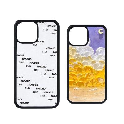 China Wholesale Aluminum Plate Cell Phone Sublimation Plate Shockproof Blank 2D TPU Phone Case For Custom Sublimation Printing For iPhone for sale