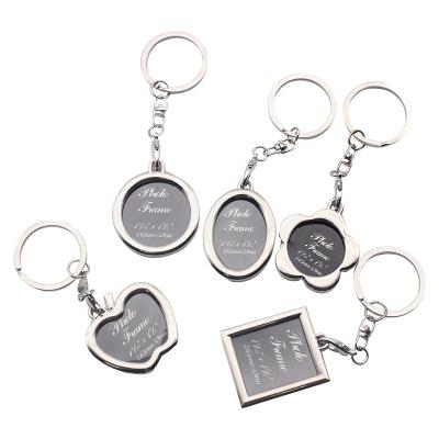 China Kitchen Customized Blank Printing Oblong Sticker Sublimation Shape Metal Custom Keychain/Key Chain/Key Chain for sale