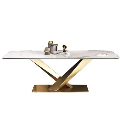 China Rectangle Extendable Good Quality White Dining Table Dining Rectangle Table for sale