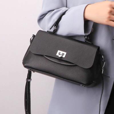 China Women's Fashion Lady's Daily Elegant Sling Portable Handbag Bag Handbag For Woman Cowhide Genuine Leather for sale