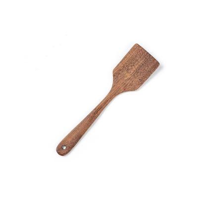 China Sustainable Eco - Friendly Handmade Cooking Utensils Salad Stirring Tools Kitchen Wooden Spatula Utensils Set for sale