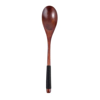 China Long Handle Viable Wholesale Bulk Kitchen Japanese Style Hot Chocolate Wooden Spoons Small Spoons For Consumption for sale