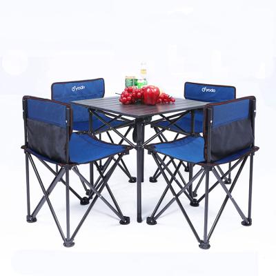 China High Quality Easy-Carry Folding Portable Folding Aluminum Waterproof Folding Table and Picnic Table Chair Sets for sale