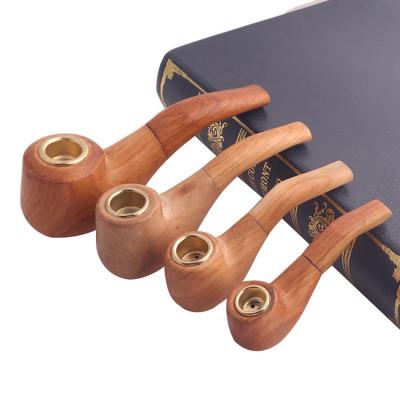 China New Style Resin Smoking Pipe Retro Grass Art Tobacco Pipe Wood Plastic Pipe Folk Durable Luxury China Gift for sale