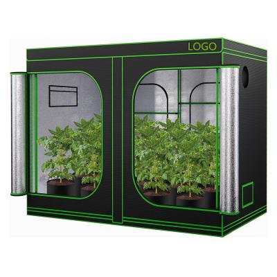 China 300x300x220cm Growbox Plant Tent 22mm Metal Pole  Removable Floor Tray 10x10FT Large Grow Tent Kit with LED Light Fan zu verkaufen